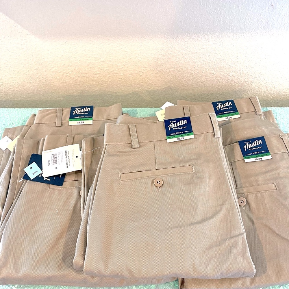 Austin tan shorts ACADEMY school uniform BUNDLE